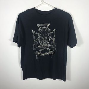 WWE BLACK GRAPHIC T SZ 2XL